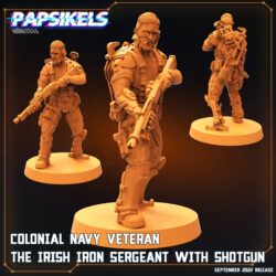 The Irish Iron Sergeant - Colonial Navy Veteran With Shotgun