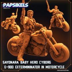 Colonial Marines - Old Cyborg Hero - E-900 Exterminator on Motorcycle