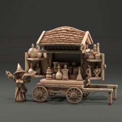 Halfling Market - Potion Vendor's Cart