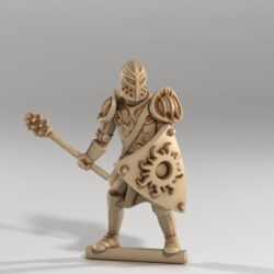 Cleric - Armour-clad with Mace and Shield