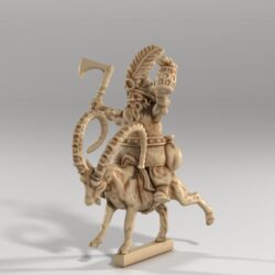 Noble - Dwarf Male Riding on a Goat