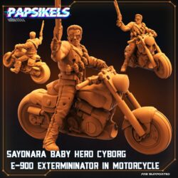 Exterminator - E-900 - Cyborg Hero on Bike