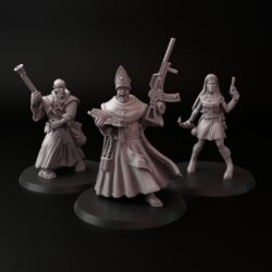 Armed Clergy - Nun, Bishop, Monk (3 Variants)