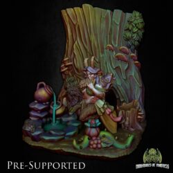 Cybil the Satyr - Mini Diorama