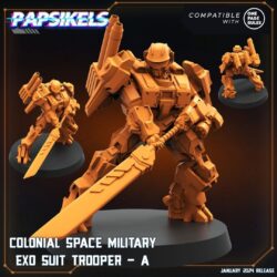 Exo-Suit Troopers - Colonial Space Military (5 Variants)