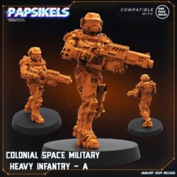 Heavy Infantry - Colonial Space Military (4 Variants)
