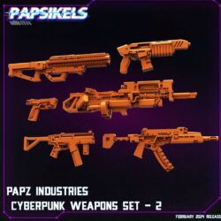 Cyberpunk Weapons Set 2