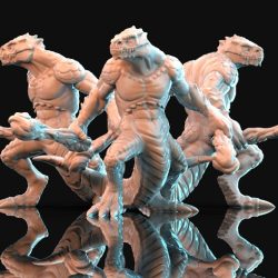 Lizardfolk - Dual-Wielding Clubs