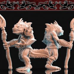 Fishman with Spear - Conversing