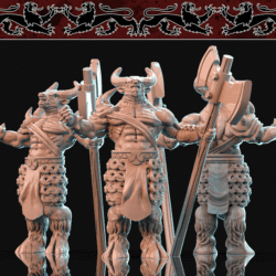 Minotaur with Double-Headed Axe