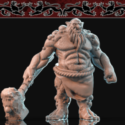 Troll with Rock Sledge