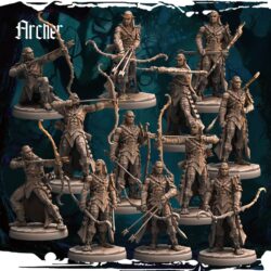 Archers & Champion - Dark Elves