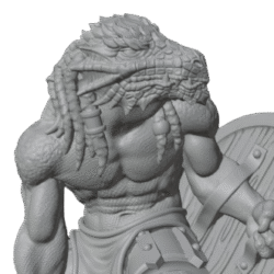 Dragonborn Barbarian - Axe & Shield