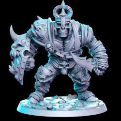 Mummified Ogre with Sword & Shield