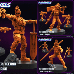 Ex-Soldier Techno Punks