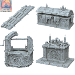 Gotiska Ruiner - Tillbehör (+ STL)