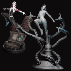 Spider-Gwen - Gwendolyn Stacy (+Dekorativa Baser)