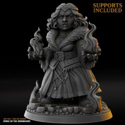 Fyrra the Ashbound - Dwarf Female - Sorceress