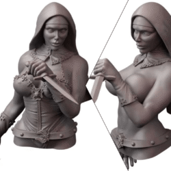 Nun with Dagger - Bust (+NSFW)